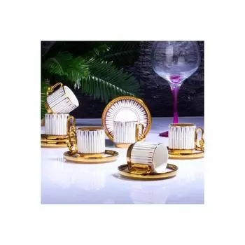 Набор чашек Majestic из 6 предметов на ножках, 90 куб.см Pink-ist-178p