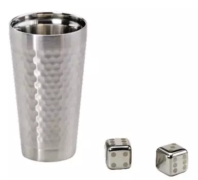 Набор чашек Стакан из нержавеющей стали Двойная стенка Набор для льда 350 мл Безопасно для посудомоечной машины J-kitchens (Полая структура) & Неплавкий 2-компонентный