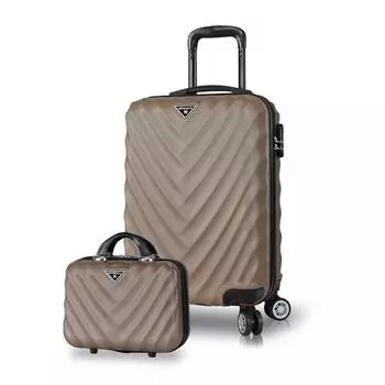 Набор чемоданов из 2 предметов My Valice Lotus Abs (Макияж + Мальчик в кабинке)