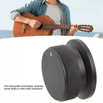 Набор черных гитарных ручек с гаечным ключом. Прочный комплект ручек управления гитарой, устойчивый к падению.