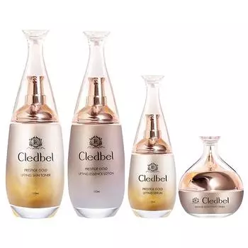 Набор Cledbel Prestige Gold Collagen Lifting Basic Toner + Lotion + Serum + Cream, 1 набор