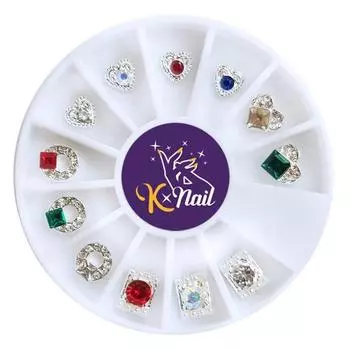 Набор цветных камней K-nail luxury, 70 шт., 1 комплект