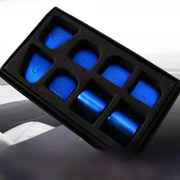 Набор декоративных кнопок стеклоподъемника Tesla Model 3/Y (11 шт.) 3/Y Button 11-piece Set серебряный