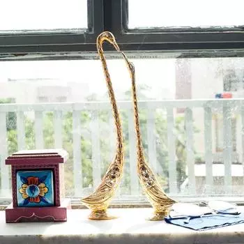 Набор декоративных металлических фигурок Cute Love Birds, 2 шт.