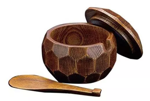 Набор деревянных чаш для риса Yamako Suri Lacquer (с крышкой) Средний 25892 коричневый