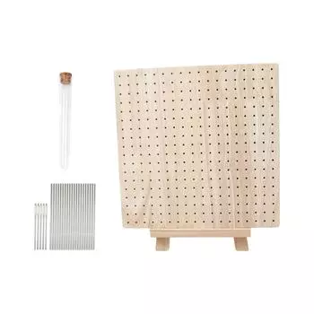 Набор деревянных досок для блокирования, швейный вязаный декоративный коврик, квадратное вязание крючком для проектов своими руками для начинающих, принадлежности для плетеных досок ручной работы