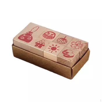 Набор деревянных штампов, инструменты для штампов «сделай сам», скрапбукинг, принадлежности для декоративного искусства, многофункциональные журналы для рукоделия Style B