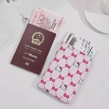 Набор держателей паспорта с мультяшным RFID-меткой: Сумка для проездных документов, билетов и паспортов