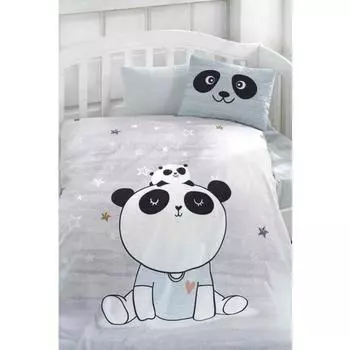 Набор детских пододеяльников с изображением панды для детей, простынь из 100% хлопка, детский текстиль