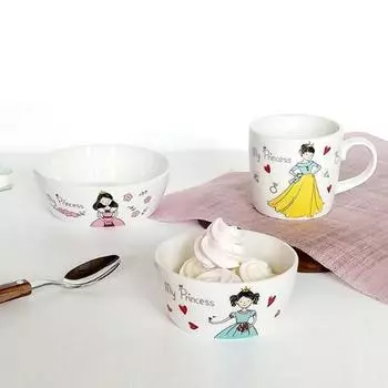 Набор детской посуды OEXCO My Princess, 3 предмета, разные цвета, воздух + лакомство + кружка, популярные корейские товары для родителей