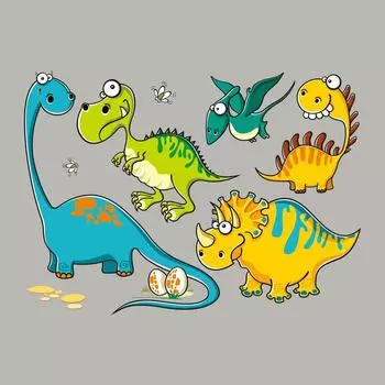 Набор динозавров, наклейки для одежды, виниловые наклейки «сделай сам», модные теплопередающие топы, аппликация, термопереносы, детская футболка, носки, нашивка 20.1x16cm