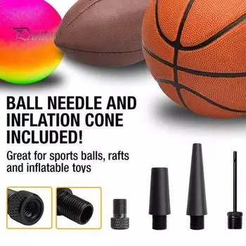 Набор длинных коротких насадок с шаровой иглой, аксессуары для автомобильных воздушных насосов, нержавеющий, устойчивый к коррозии, простая установка, широкая совместимость, шариковая игла воздушного насоса 1 Set