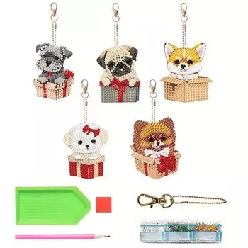 Набор для алмазного искусства, полностью клейкий на обеих бусинах, алмазные принадлежности для рукоделия, брелок, 5, сторон, искусство, сделай сам, изделия ручной работы, ручная работа, живопись, подарок для начинающих,