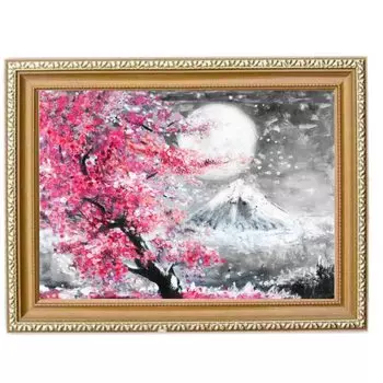 Набор для алмазной вышивки AB в 3 бусины и Night Cherry полностью из бисера цветов Доставка Полный комплект для алмазной вышивки Diamond Art для начинающих Алмазная вышивка TA-BOX [размер A3]