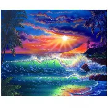 Набор для алмазной живописи Пейзаж 5D Алмазная картина Полная дрель Вышивка крестом Алмазная картина Полная дрель Наборы горный хрусталь 15*20cm