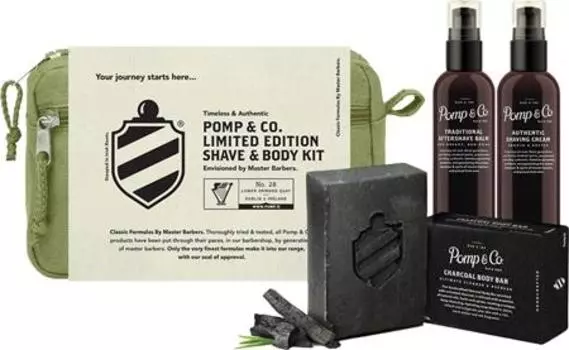 Набор для бритья Pomp & Co Shave & Body Dopp Kit TU прозрачный