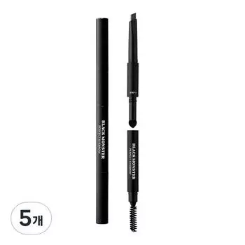 Набор для бровей Black Monster Perfect, Натуральный Черный, 5 шт., Лучшая мужская косметика Кореи