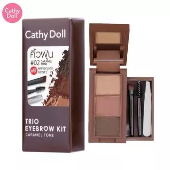 Набор для бровей Cathy Doll Trio Caramel Tone 1 г x 3 цвета - Тайская косметика