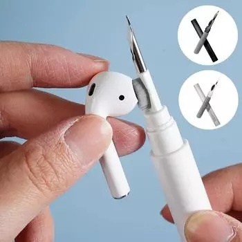 Набор для чистки наушников Air Pods Pro 1 2 3 Bluetooth, беспроводная щетка для чистки наушников, подходит для чехла для наушников Xiaomi Huawei белый