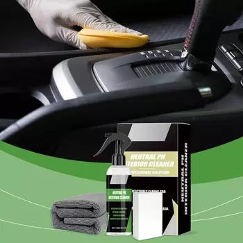 Набор для чистки салона автомобиля, чистящее средство для мягкой обивки сидений и внутренней отделки 120 мл One Size