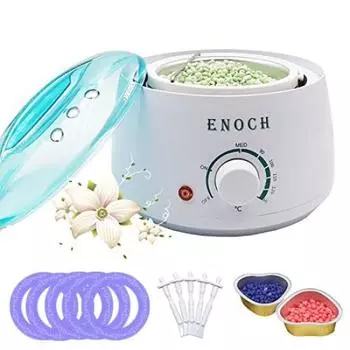 Набор для депиляции воском Wax Warmer, безболезненная депиляция воском в домашних условиях, набор для депиляции воском в зоне бикини для женщин и мужчин, безболезненная депиляция воском в домашних условиях, руководство по использованию, 5 палочек для удал