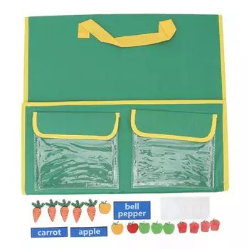 Набор для дошкольного обучения овощам и фруктам из фетра, набор для дошкольного обучения овощам и фруктам из фланели