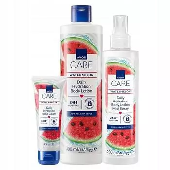 Набор для ежедневного увлажнения «Арбуз» Avon Care, 3 предмета