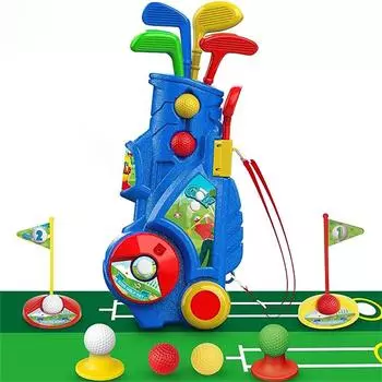 Набор для гольфа для малышей, модернизированные детские клюшки для гольфа с ковриком для игры в гольф, игрушки для мальчиков 3, 4, 5+ лет, игрушки для гольфа в помещении и на открытом воздухе One Size