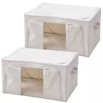 Набор для хранения из 2 предметов можно вынуть сверху или увидеть провод, а нижняя пластина предотвращает его потерю. Может быть Ширина 50 x Глубина x Высота 28 бежевый