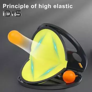 Набор для игры «Бросай и лови» для детей и взрослых, интерактивная спортивная игра с мячом на открытом воздухе с 2 веслами, 2 мяча для бассейна, пляжа, двора, лужайки, кемпинга чёрный