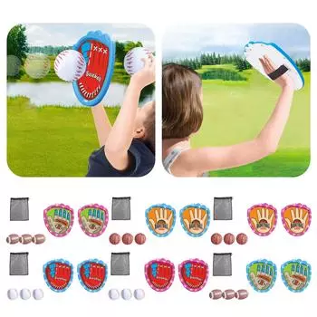 Набор для игры в бейсбол с подсветкой — простой в использовании липкий мяч и тренировочная перчатка для начинающих — игрушка премиум-класса, подходит для всех размеров рук One Size