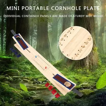 Набор для игры в «C# Classic Cornhole» включает в себя портативные доски и 8 мешочков с фасолью. Веселая игра-метание