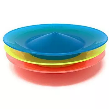 Набор для игры в прялку JUGGLE 4 FUN [Spinkle] 3 предмета (со стержнем) (красный, синий, желтый)