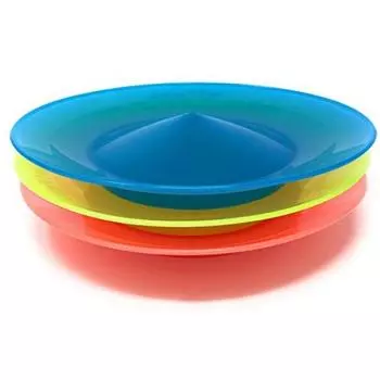 Набор для игры в прялку JUGGLE 4 FUN [Spinkle] 3 предмета (со стержнем) (красный, синий, желтый)