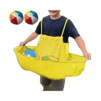 Набор для игры во дворе «Бабушкины трусы» Интерактивная игрушка для ловли мяча с 4 прыгучими мячами Семейный сбор Игра на открытом воздухе для взрослых и детей A жёлтый