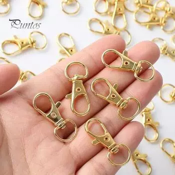 Набор для изготовления брелока 265 шт./компл. набор пряжек из цинкового сплава с застежкой-лобстером кольца для самостоятельного изготовления удлинительных цепей золотистый