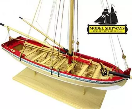 Набор для изготовления деревянной модели лодки Model Shipways 18th Century Longboat Scale. Введение в выставку моделей кораблей [Model Shipways] 1/4 [Предмет]