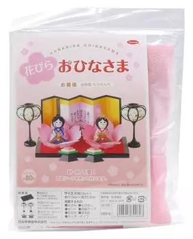 Набор для изготовления крепа Takagi Seni Panami Festival Handicraft Crepe, лепестки цветов, складной экран Ohinasama и подставка в виде ромба из бумажного снега HM6 Doll s (золотой