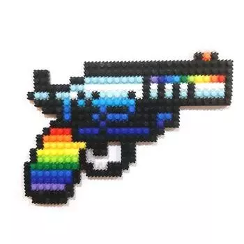 Набор для изготовления пистолета-ножа Deform Block, 21 штука, популярные корейские игрушки
