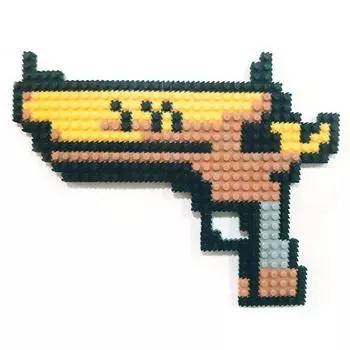 Набор для изготовления пистолета-ножа Deform Block, 22 штуки, популярные корейские игрушки