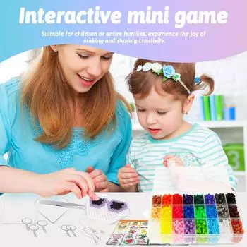 Набор для изготовления плавких бусин Fun Fuse Beads Набор для творчества Colorful Melting Beads Набор для изготовления плавких бусин Safe Fuse Beads Bulk Kit Creative Fuse Beads Educational Fuse