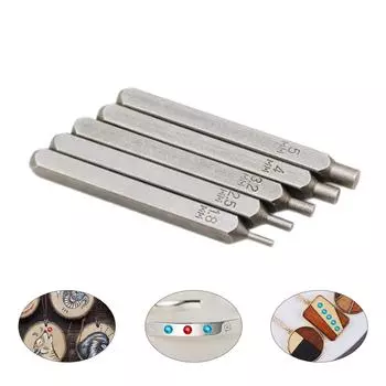 Набор для изготовления ювелирных изделий с инструментами для пробойников разного размера, цветными стразами для персонализации ожерелий и браслетов