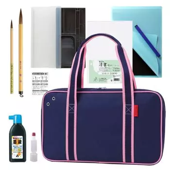 Набор для каллиграфии Akashiya Pink с 20 листами тонкой бумаги AF-04AZ розовый