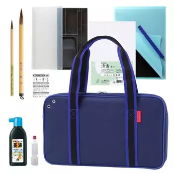 Набор для каллиграфии Akashiya синего цвета с 20 листами тонкой бумаги AF-03AZ синий