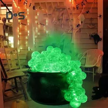 Набор для кипящего котла на Хэллоуин своими руками, горшок с подсветкой ведьмы, украшение стола, жуткий декор, кипящий котел ведьмы с дистанционным управлением для домашнего праздничного стола чёрный