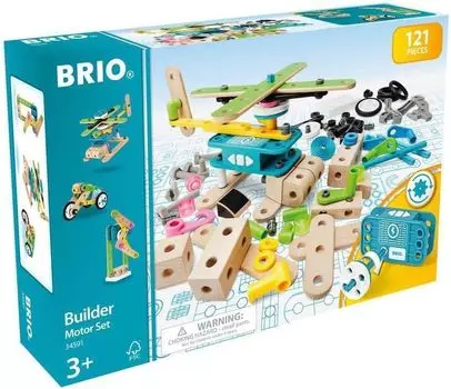 Набор для конструирования моторов BRIO, 121 деталь, для детей от 3 лет и старше 34591