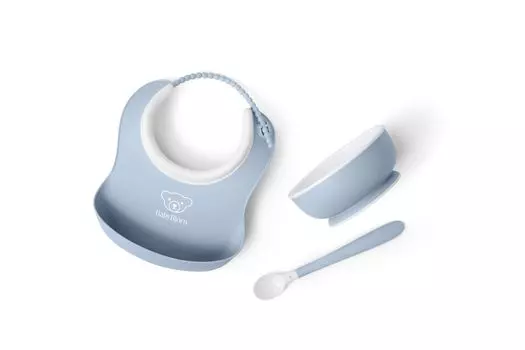 Набор для кормления младенцев 3 шт., цвет Powder Blue [Baby Bjorn]