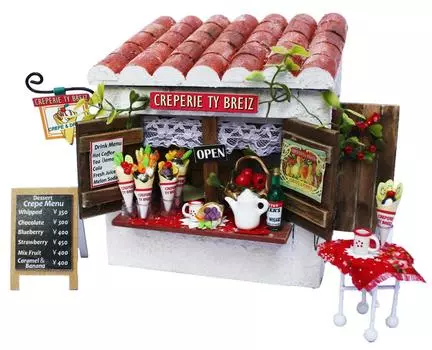 Набор для кукольного домика Билли ручной работы Cottage Kit Crepe Shop 8722