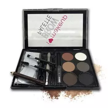 Набор для макияжа с пудрой для бровей, водостойкая палитра пудры для бровей, средства для ухода за бровями, макияж, рекомендую 1
