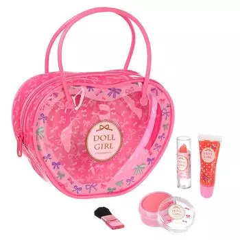 Набор для макияжа в виде куклы Race Doll Girl Heart Bag 140406 розовый